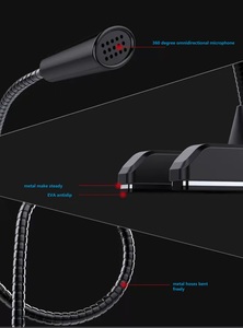 Desktop No Need Driver 3.5mm USB <strong>Computer</strong> Wired Live Streaming K-song <strong>Network</strong> <strong>Class</strong> Flexible Microphone - Product Image 6