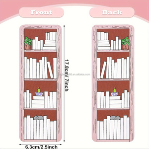 给你自己的书记号笔纸双面书架设计书签书跟踪学生书签 - Product Image 2