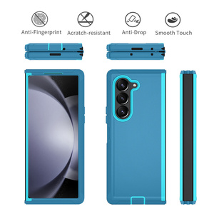 Shockproof tpu pc תיק טלפון היברידי במקרה טלפון נייד עבור Samsung z להעיף 6 חגורת אטב holster עם עיצוב רגיל טלפון נייד - Product Image 4