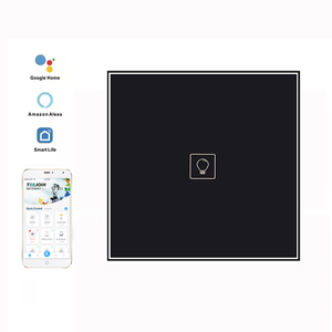 Duvar anahtarı 1/2/3/4 Gang kablosuz uzaktan cam dokunmatik ekran Tuya Zigbee Wifi akıllı yaşam ev ışık anahtarı App ses kontrolü ile - Product Image 2