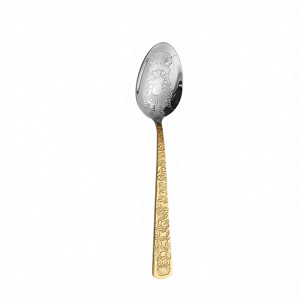 Half gold dinner spoon