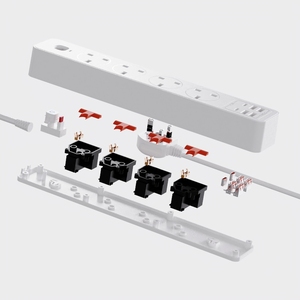 热卖英国电源板4插座英国标准延长线插座，带4个USB和C型端口 - Product Image 2