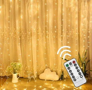 3M * 3M USB Plug Control remoto 8 modos con luz de cadena de cortina LED de bajo voltaje - Product Image 4
