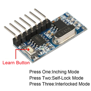 433 MHz HF-Empfänger Lerncode-Decoder-Modul 433 MHz Wireless 4-Kanal-Ausgang DIY-Kit Für Fernbedienung 1527-Codierung