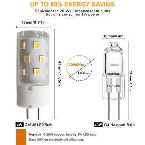 DC/AC12V GY6.35 Led ampul 5W enerji tasarrufu Mini LED ışık 120VAC 220VAC LED küçük ampul aydınlatma - Product Image 2
