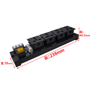 Módulo de enchufe de distribución de energía de gabinete de 1 posición Tira de módulo de alimentación de CA industrial con terminal de protección de caja de control de interruptor - Product Image 5