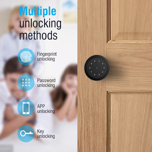 Te'an thông minh vân tay mật khẩu Chốt Cửa Khóa Wifi mạng IP App SDK điện Key Knob đối với Home Brass thép không gỉ sử dụng cửa - Product Image 2