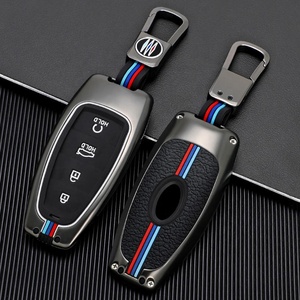 ปลอกหุ้มกุญแจรถรีโมทอัจฉริยะ4ปุ่มทำจากซิงค์อัลลอยสำหรับ HYUNDAI Veloster N Encino ที่ใส่ใน2020 - Product Image 2