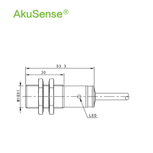 Sense Photo Sensor Beam Sensor plástico reflexión difusa M18 interruptor eléctrico foto infrarrojo Sensor fotoeléctrico Sensortric - Product Image 4