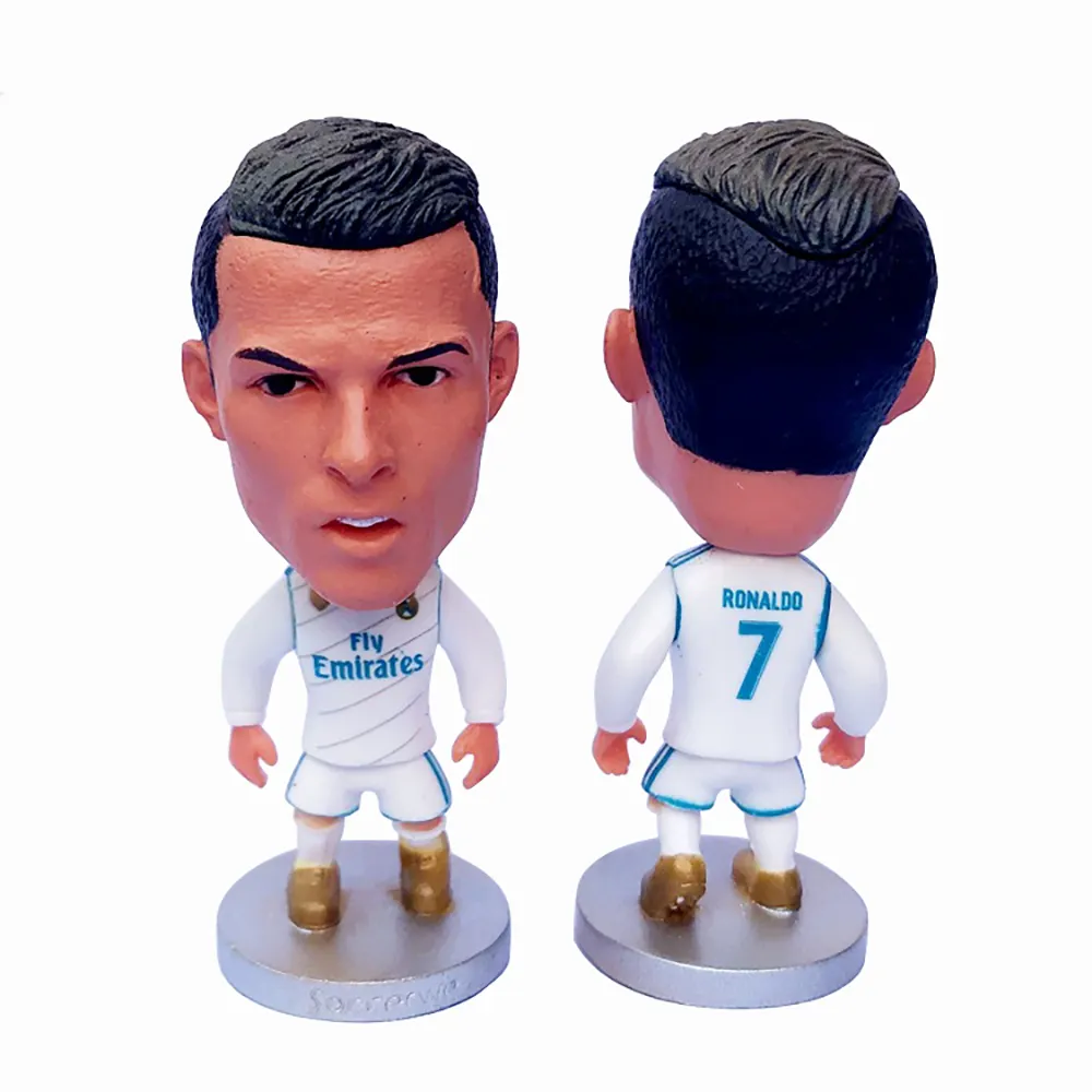 I giocatori di calcio del giocattolo del PVC di plastica all'ingrosso personalizzano le figure di azione del giocatore di calcio 3D personalizzate