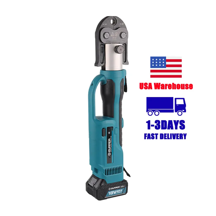 ZUPPER PZ-1550 Battery Powered Hydraulic Press Fitting Tool Manual Handle Crimping Tool For Press Fitting And Multilayer Pipe