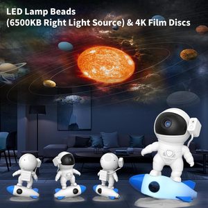 13 in 1 Planetarium Rocket <strong>Star</strong> Astronaut Galaxy Projector Realistic Starry Sky <strong>LED</strong> Night Light with Solar System Nebula Moon - Product Image 4