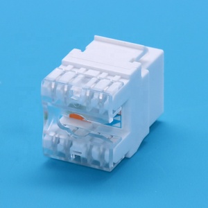 Para panel de conexión de placa frontal 180 grados UTP Cat6 Jack Keystone módulo Modular Jack Keystone Jack RJ45 módulo - Product Image 5
