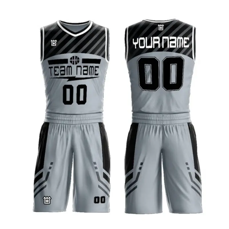 latest design men breathable custom sublimated mesh team basketball uniform