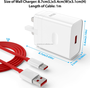 Oneplus 13 12 için 80W Supervooc şarj 12R 11 Pro 80W USB hızlı şarj İngiltere tak çözgü/Oneplus Nord 3 2T CE4 için Dash şarj - Product Image 5
