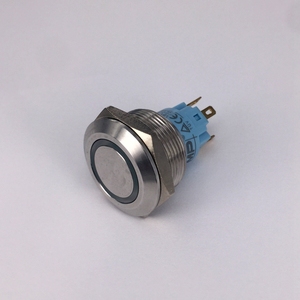 UL CE Rohs Metal 1nobasmalı düğme anahtarı 22mm mandallama tuş kilidi - Product Image 5