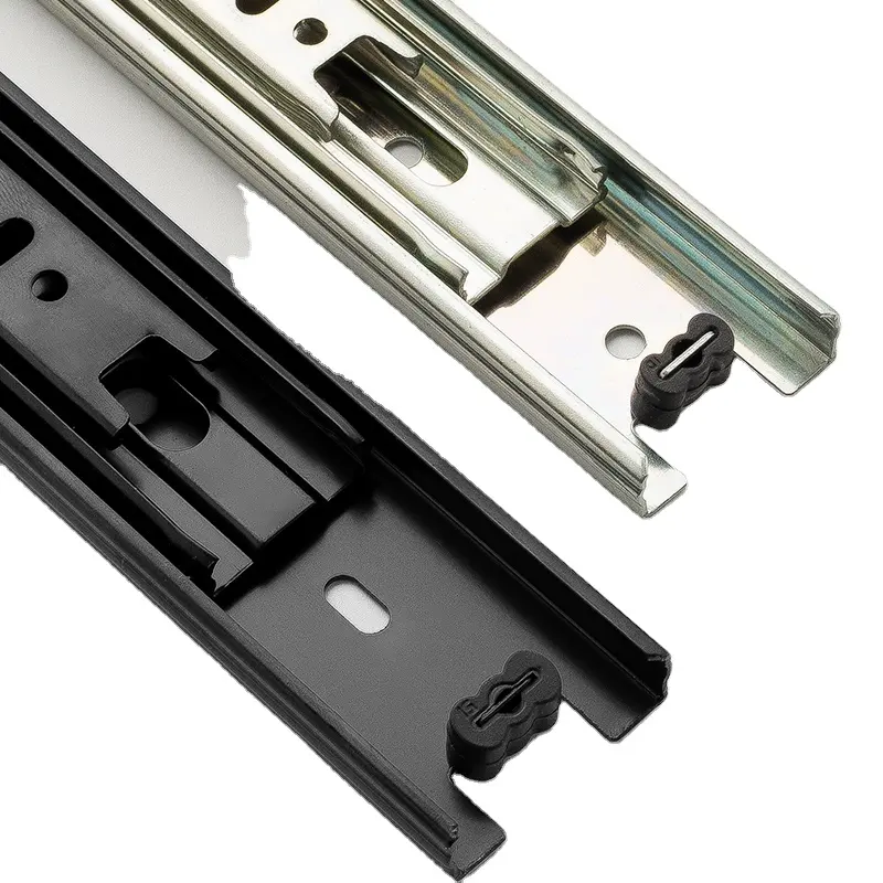 kitchen drawer slide side mounted full extension ball bearing drawer slide rail furniture 38mm drawer slide