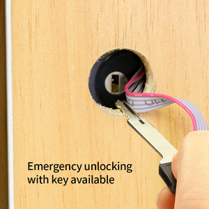 An ninh cao đánh bóng RFID tủ khóa văn phòng vô hình ẩn ngăn kéo khóa với Key mở khóa cách - Product Image 5