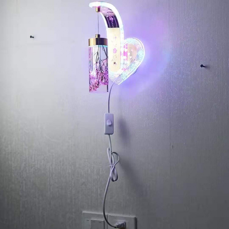 Moderne acrylique intérieur applique LED chambre lampe de chevet applique murale blanc chaud blanc froid pour chambre couloir escaliers