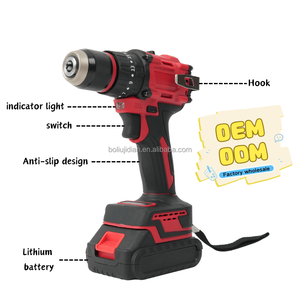 工业用21V 10毫米无绳电钻，带软启动 & 2速无刷电机三功能电芯钻具 - Product Image 2