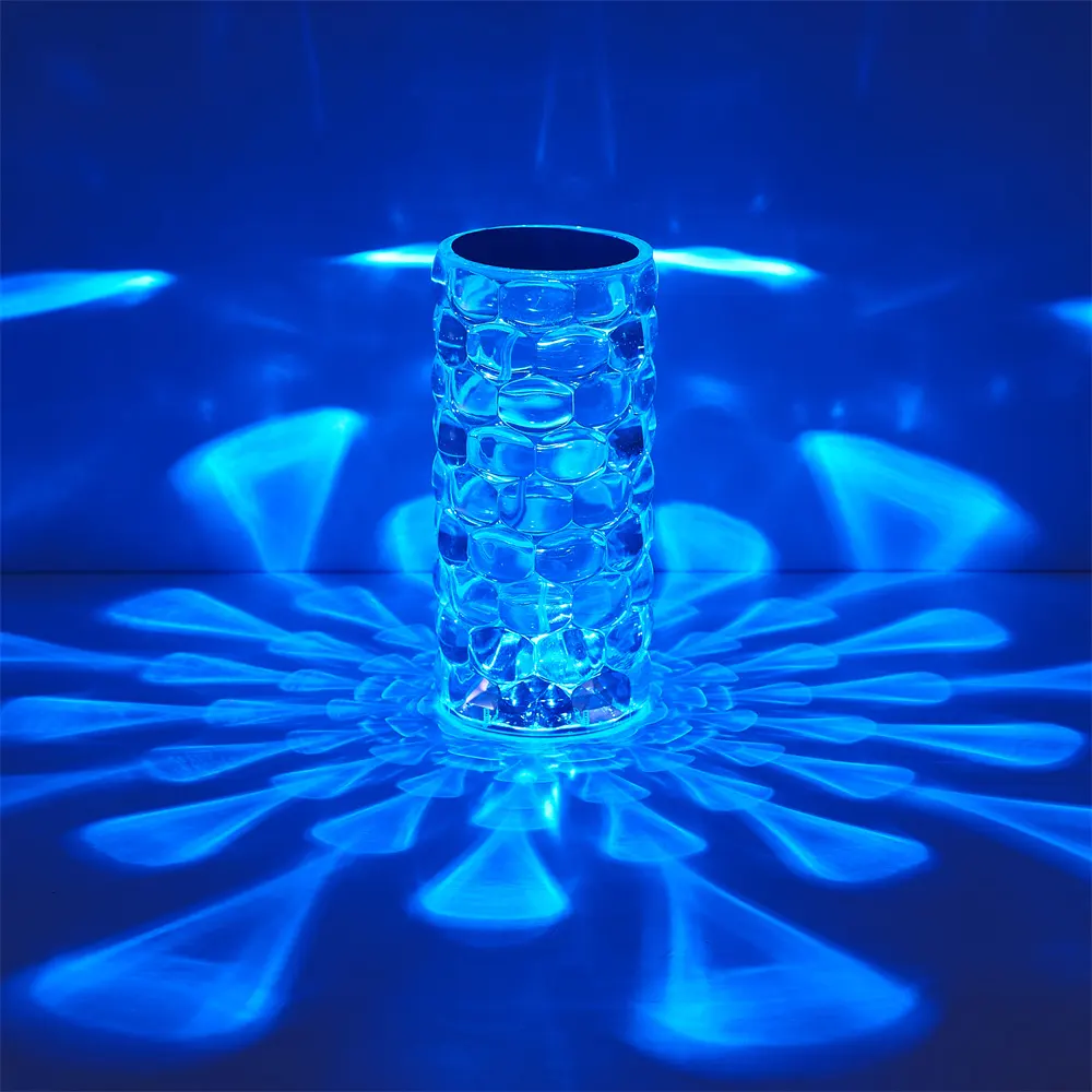 Gül ışık yeni buluş okuma gece manyetik yüzer Led lüks ay şarj edilebilir Led kristal masa lambası