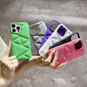 MAXUN özel 3D bulut düz renk iPhone durumda 15 için buzlu Pro Max Xr 15Pro 13 14 Xs kılıfları Diy renk kapak geri - Product Image 5