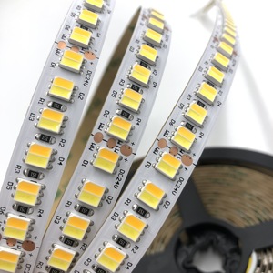 Çift renkli Led bant ayarlanabilir beyaz çift renkli şerit IP20 IP65 24V 10mm PCB değiştirilebilir 2835 İki-in-one LED iki renkli şerit işık - Product Image 1