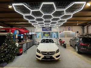 2023 Auto Detail lierung Decken leuchte Garage LED-Licht mit 2 Jahren Garantie Auto Detail Garagen Sechseck Licht - Product Image 5