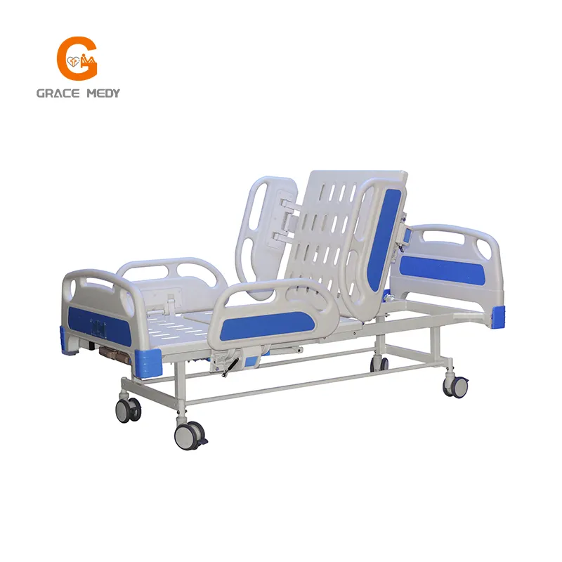 Repuestos para cama de hospital manual mano 2 manivelas equipo médico cama de hospital para pacientes