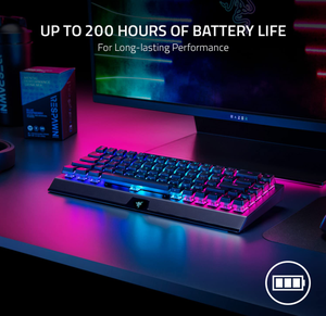 Razer BlackWidow V4迷你超高速无线热插拔65% 游戏键盘: 超高速无线和蓝牙5.0 - Product Image 5