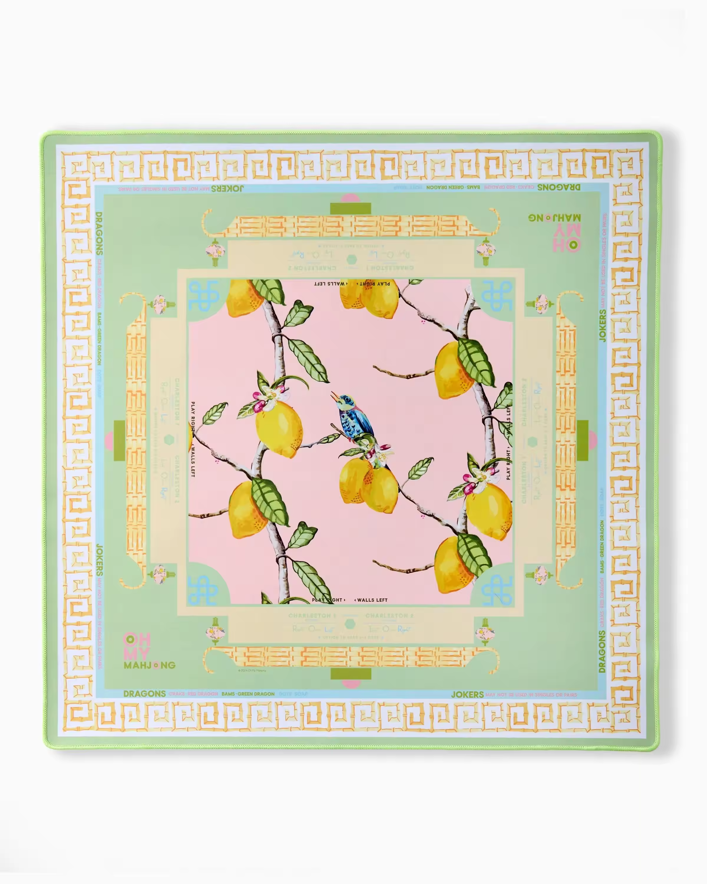 Pájaro limón rosa-verde