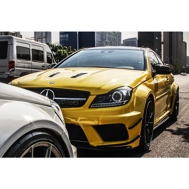 DarwinPRO Black Series Style Wide Body Kit Pièces automobiles Pare-chocs de voiture pour Classe C W204 et C63 AMG Coupé Berline facelift