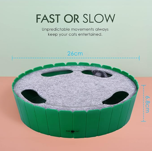 High-Quality Interactive Cat Toy W/ <strong>Running</strong> <strong>Mouse</strong> Auto-Moving Hunting Toy for Indoor Cats Hide Seek <strong>Mouse</strong> for Kittens &amp; Adults - Product Image 3