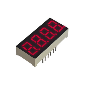 0.36 pollici 7 segmento 4 cifre orologio a Led Display digitale Super luce rossa sette segmento Display anodo