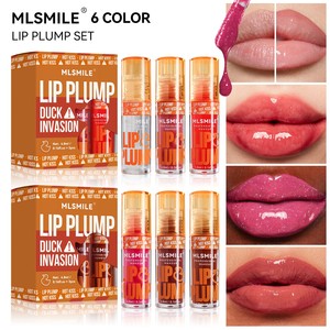 MLSmile ชุดลิปกลอสข้ามพรมแดนสุดพิเศษปากเป็ดช่วยให้ริมฝีปากอวบอิ่มเพิ่มความชุ่มชื้นด้วยครีมเพิ่มสีทาหน้ากล่อง - Product Image 6