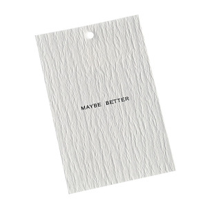 <strong>Custom</strong> Logo <strong>Printed</strong> Recycled Paper Hang <strong>Tags</strong> for Shirts Size Customizable Swing Style <strong>String</strong> with Leather Accessory for Clothing - Product Image 2