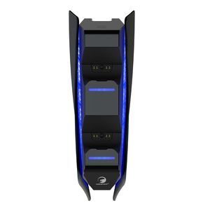 PS5控制器的RGB灯双充电三保护安全双感应控制器的发光二极管充电器站坞站 - Product Image 6