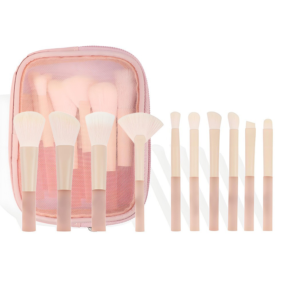 Mini peach pink 10-piece set-with storage bag