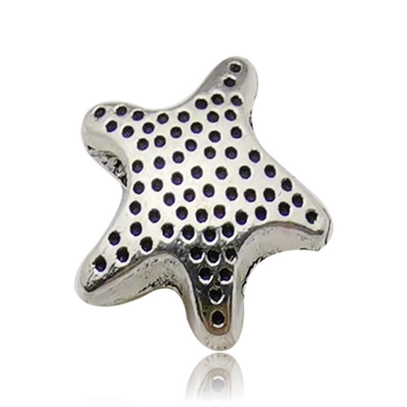 1Perles à gros trous étoile de mer océan13x14g-Trou4.5-1.8-6659