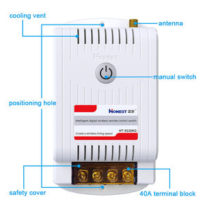 Akıllı kablosuz NFC uzaktan kumanda anahtarı 220 Volt 40A Max. Akım güç kaynağı su pompası <span class=keywords><strong>i</strong></span>çin uzaktan kontrol edilebilir anahtarı - Product Image 6