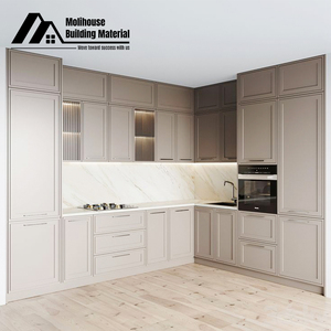 Phong cách Mỹ sang trọng tùy chỉnh tủ bếp nhà bếp nội thất thiết kế gỗ Veneer tủ bếp - Product Image 6