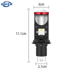 HAIZG H4 lens LED H4 araba farı aydınlatma sistemi LED H4 motosiklet araba led far projektör - Product Image 5