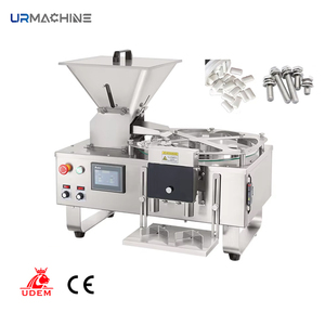 Contador de tabletas de cápsulas semiautomático de mesa de laboratorio pequeño circular electrónico, máquina de conteo de dulces de goma para artículos pequeños - Product Image 1