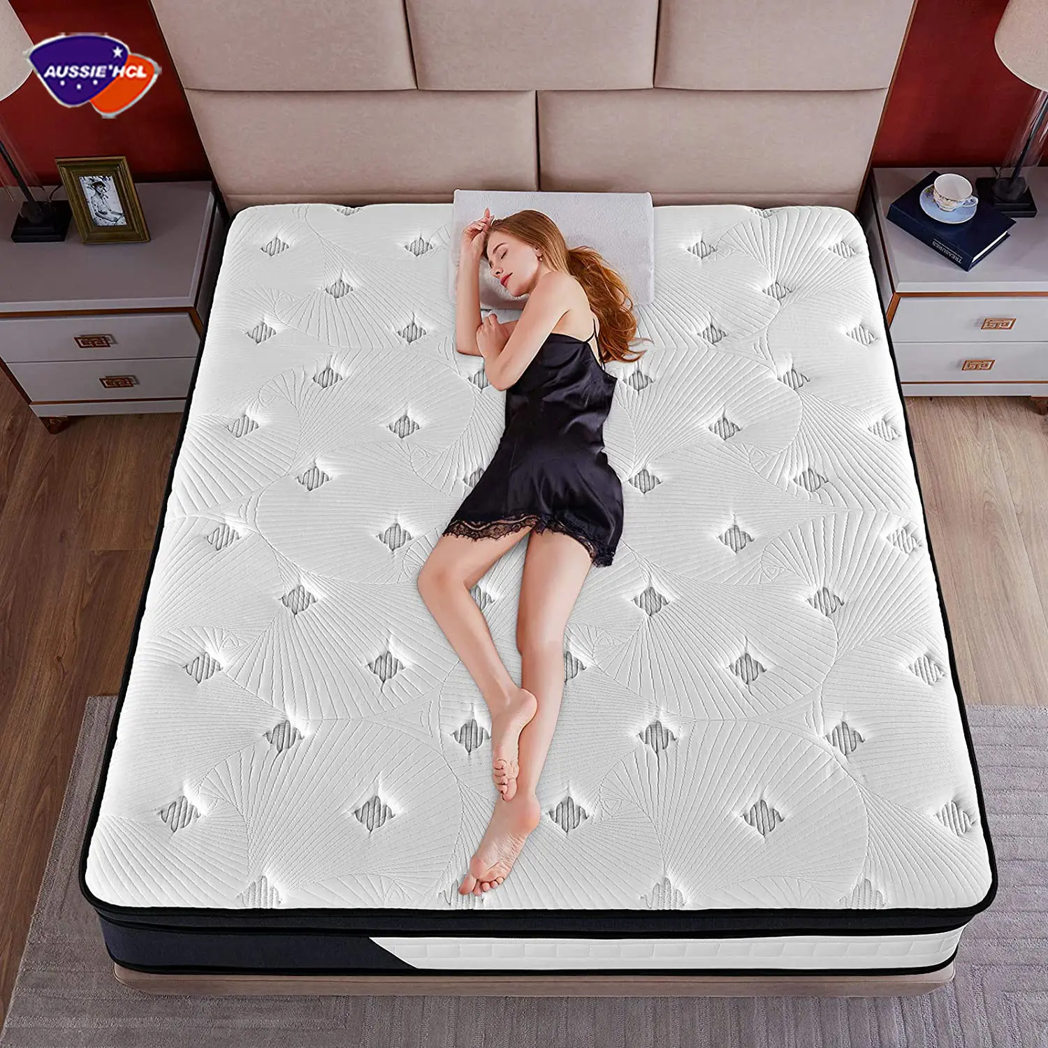 Tốt Nhất Nhà Máy AUSSIE CuộN Ngủ Cũng Đầy Đủ Inch Nệm Colchon Twin Nữ Hoàng Vua Đôi Gel Memory Foam Nệm