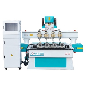 Máquina de grabado 3D de 4 ejes Con Enrutador CNC de madera rotativo de cabezales múltiples al por mayor - Product Image 1