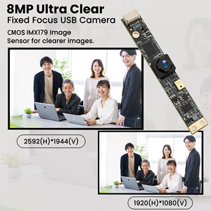 ELP 8MP USB-Kamera modul Weitwinkel 105 ° Mikrofon 4K Light burn Kamera für Laser gra vierer Mini Strip für Raspberry Pi Laptop - Product Image 2