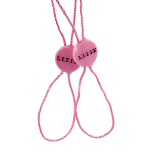 Customized Luxury Designer Hard Embossed Brand Name Logo Plastic Seal Tags Watch Price Tags <strong>With</strong> <strong>Nylon</strong> <strong>String</strong> - Product Image 2
