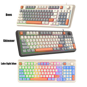 Multi <strong>Functional</strong> Mechanical Wired <strong>Keyboard</strong> with Volume Knob Ergonomic RGB <strong>Keyboard</strong> for <strong>Computer</strong> Gaming