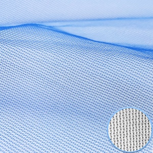 Tela de malla 20d, tela de malla suave compuesta, tejido de malla laminada de punto urdimbre para boda, poliéster - Product Image 1