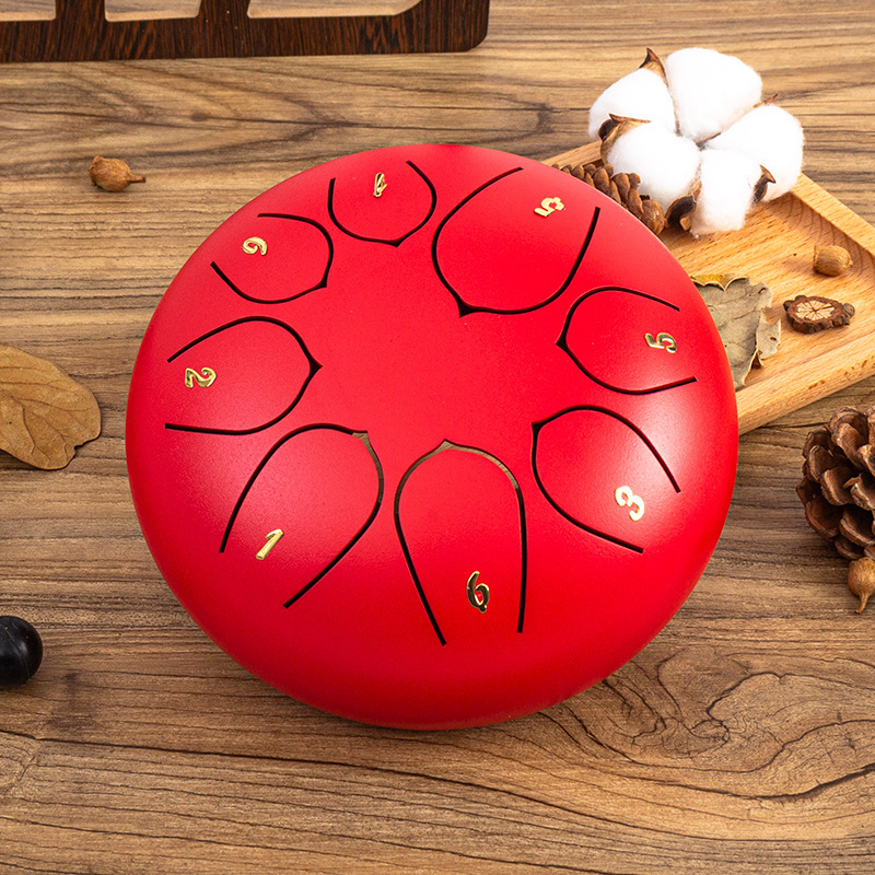 6 inch 8 tone (five tone scale tone) chinese red
